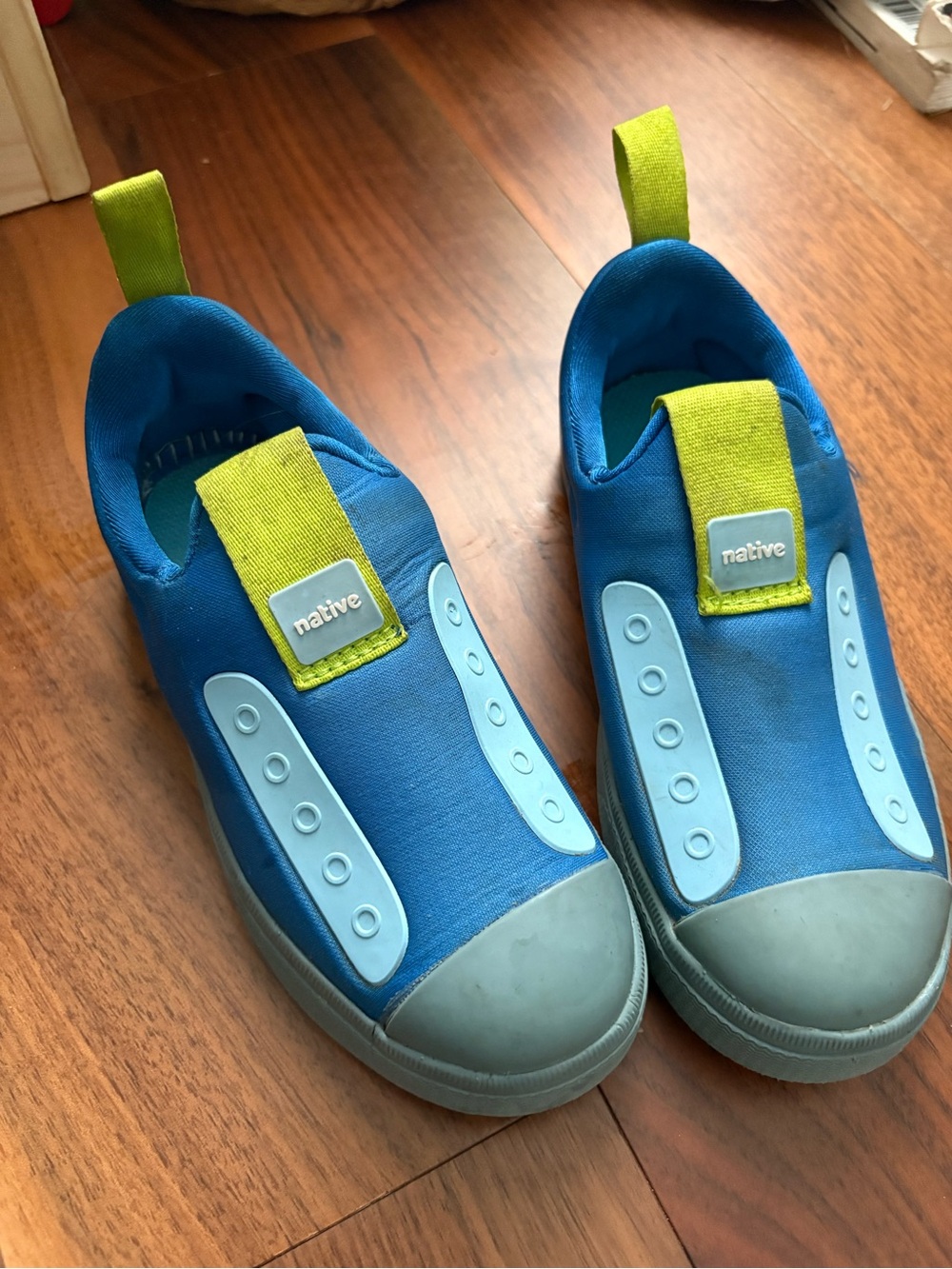 Native Kids Blue Slip-On water shoes